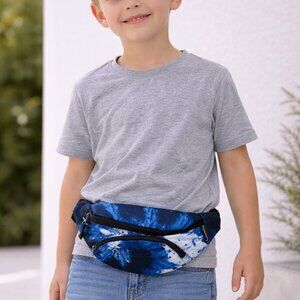 *NWT* Choco Mocha Kids Blue Lightning Print Fanny Pack Bag Boys